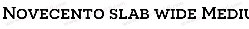 Novecento slab wide Medium字体转换